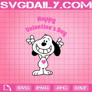 Snoopy Happy Valentine'S Day Svg