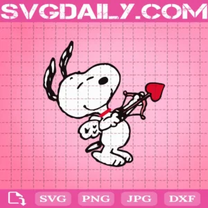 Snoopy Love Arrow Svg