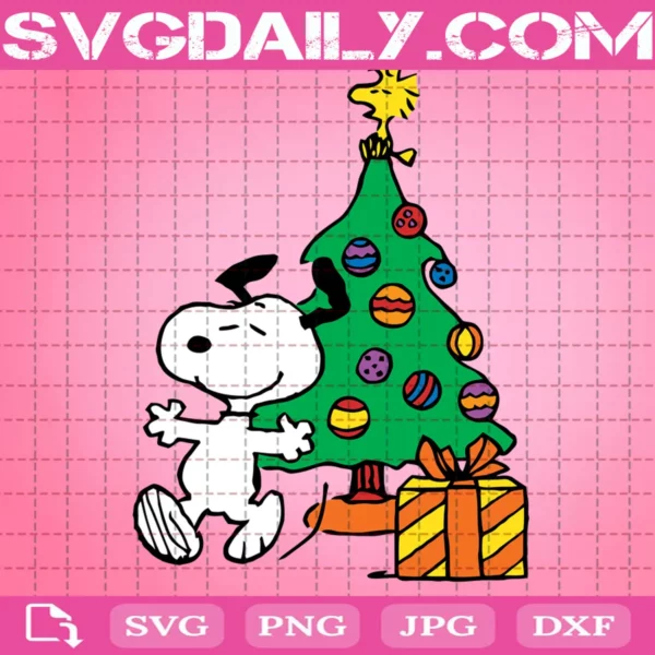 Snoopy Peanuts Christmas Svg