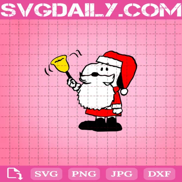 Snoopy Santa Claus Svg