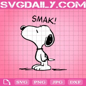 Snoopy Smak Svg, Snoopy Dog Svg