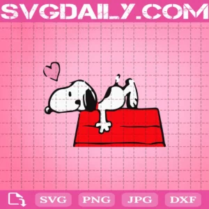 Snoopy Svg, Love Snoopy Svg