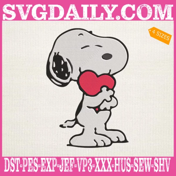Snoopy Valentines Embroidery Files