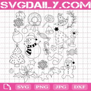 Snow Christmas Bundle Svg Free