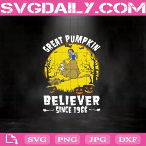 Snow White Witch Great Pumpkin Believer Since 1966 Svg