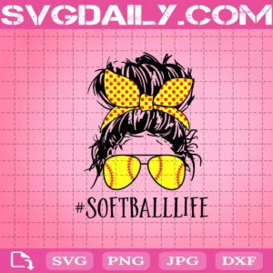 Softball Life Svg