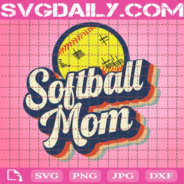 Softball Mom Leopard Pattern