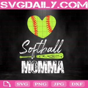 Softball Momma Catcher Pitcher Svg