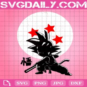 Son Goku Svg, Kid Hero Svg