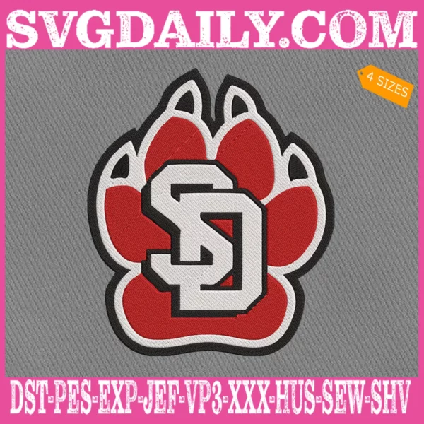 South Dakota Coyotes Embroidery Files