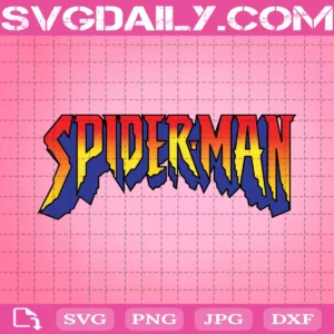 Spiderman Text Svg