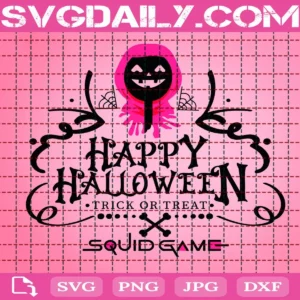 Squid Game Happy Halloween Svg