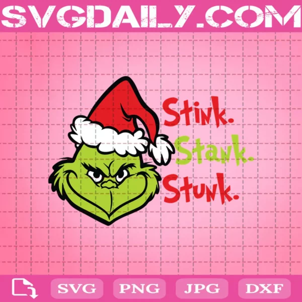 Stink Stank Stunk Santa Grinch Svg