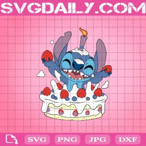 Stitch Birthday Svg