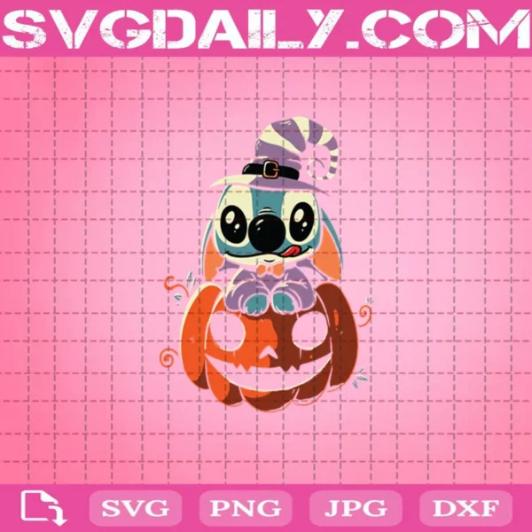 Stitch Halloween Svg