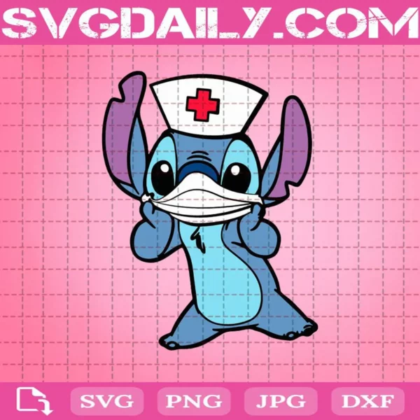 Stitch Nurse Svg