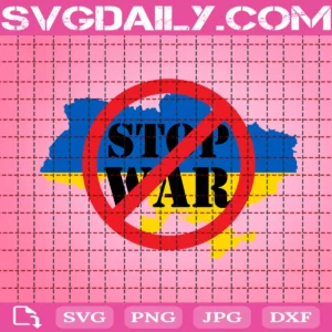 Stop War Ukraine Svg