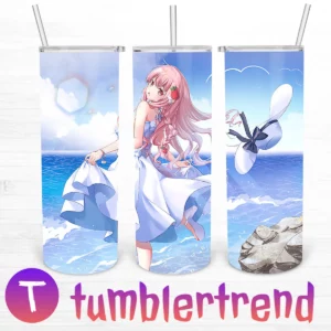 Summer Girl By The Sea 20oz Skinny Tumbler