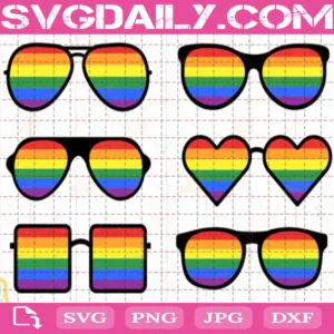 Sunglasses Gay Pride Month Svg Free