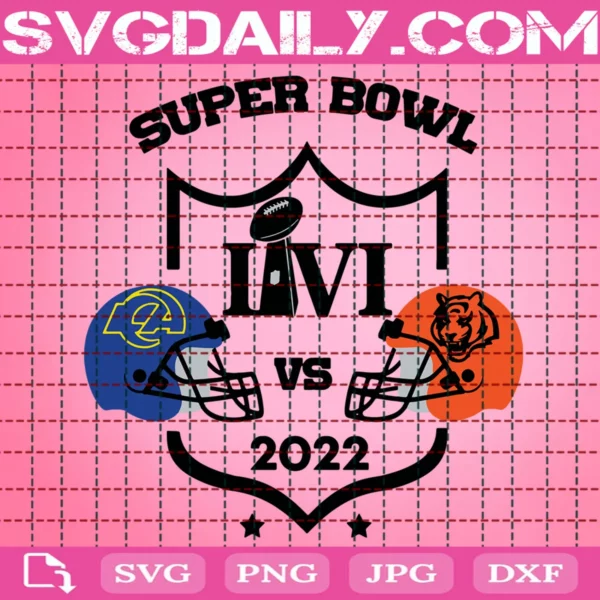 Super Bowl Lvi Rams Vs Bengals Svg