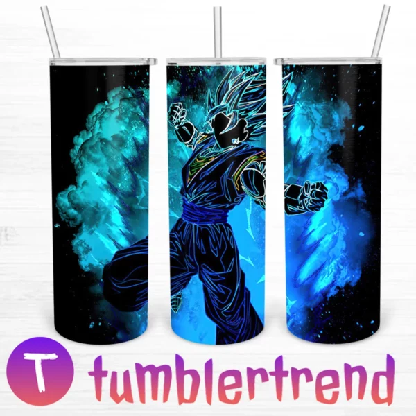 Super Saiyan Blue 20oz Skinny Straight