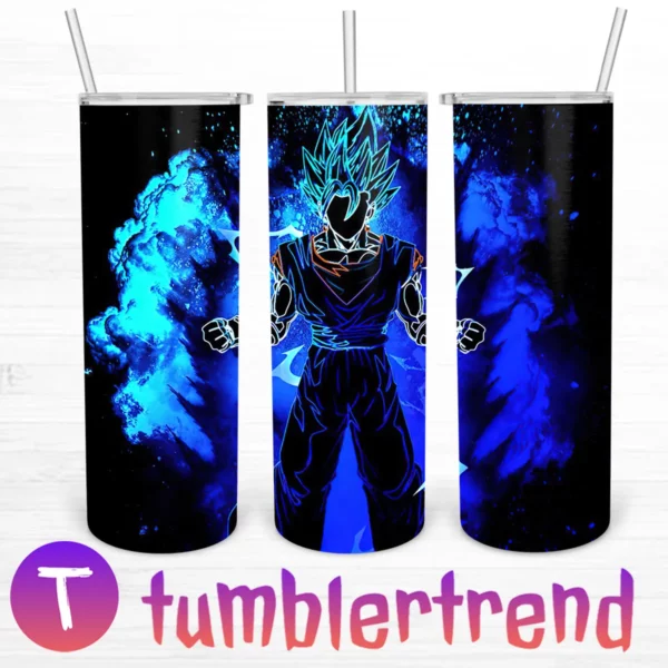 Super Saiyan Blue 20oz Tumbler Skinny