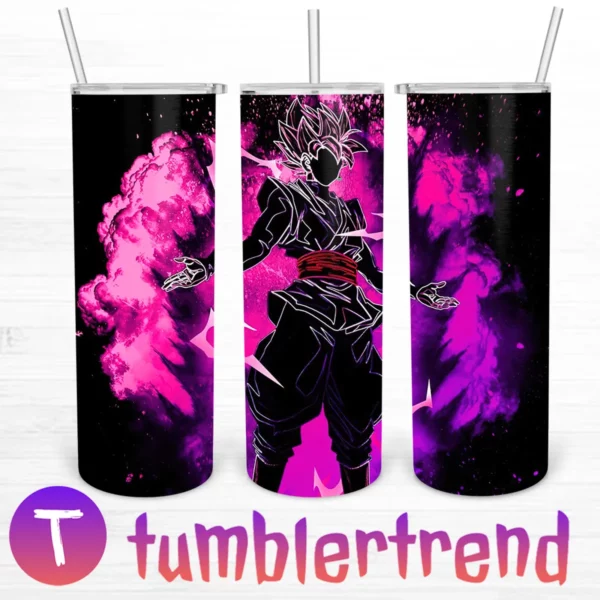 Super Saiyan Rose 20oz Tumbler Skinny