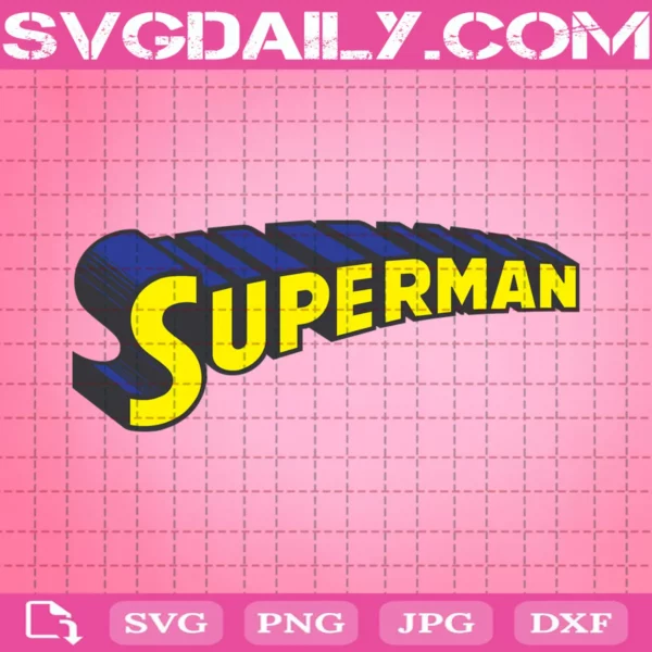 Superman Text Svg