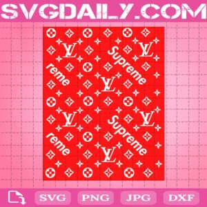 Supreme Svg, Supreme Pattern Svg