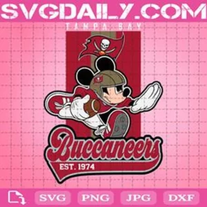 Tampa Bay Buccaneers Mickey Svg