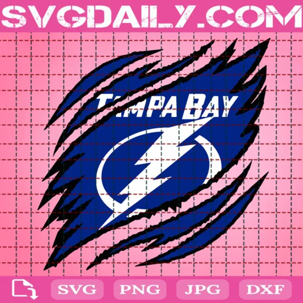 Tampa Bay Lightning Claws Svg