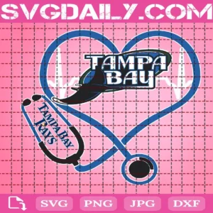 Tampa Bay Rays Nurse Stethoscope Svg