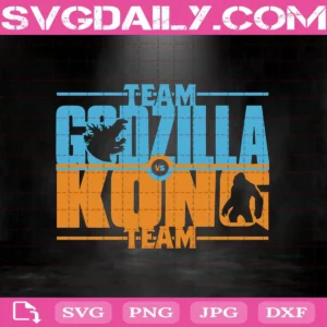 Team Godzilla Vs Team Kong Svg