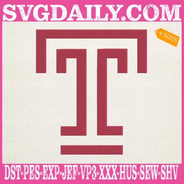 Temple Owls Embroidery Machine