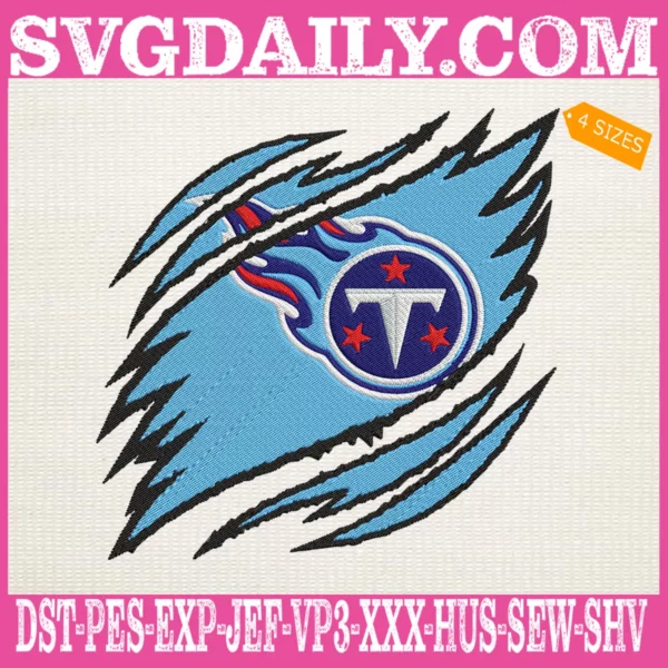 Tennessee Titans Embroidery Design