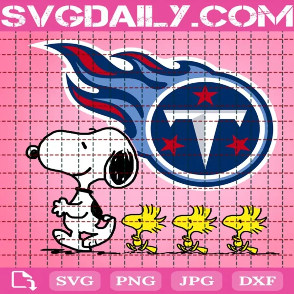 Tennessee Titans Snoopy Woodstock Svg