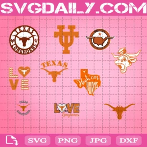 Texas Longhorns Ncaa Svg Bundle