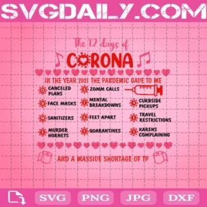 The 12 Days Of Corona Svg