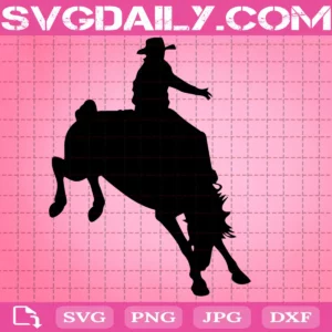 The Cowboy Riding Horse Svg