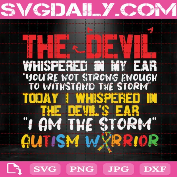 The Devil Whispered In My Ear Svg
