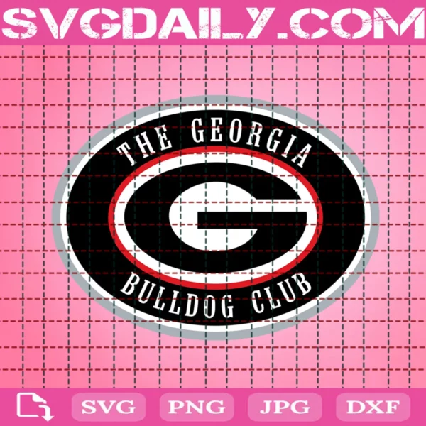 The Georgia Bulldogs Club Svg