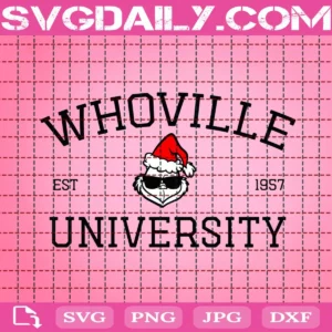 The Grinch Whoville University Svg