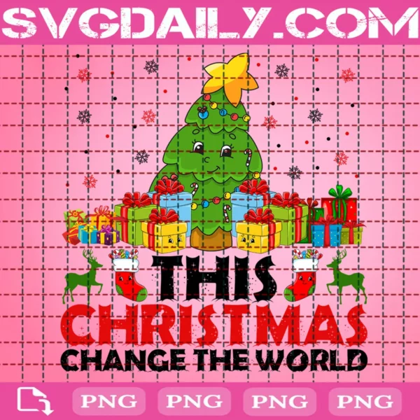 This Christmas Change The World Clipart