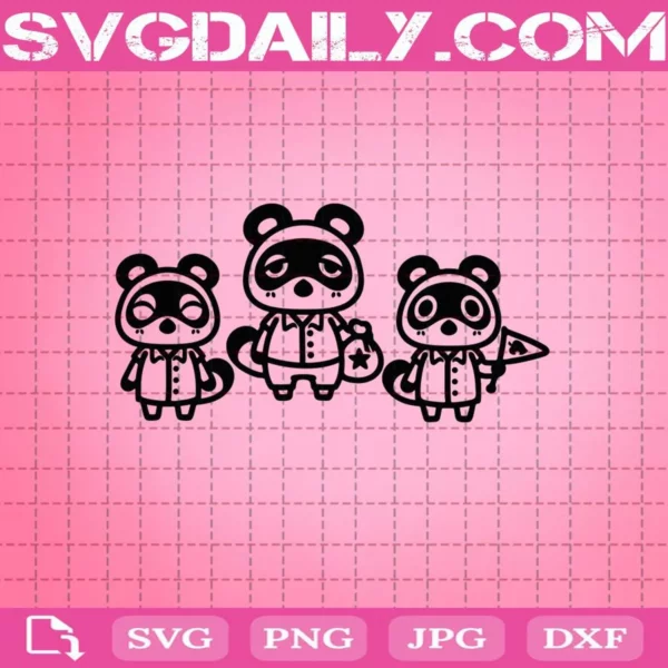 Timmy Tommy And Tom Nook Bundle Svg