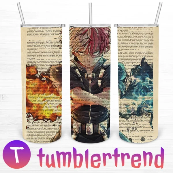 Todoroki Shoto 20oz Tumbler Skinny