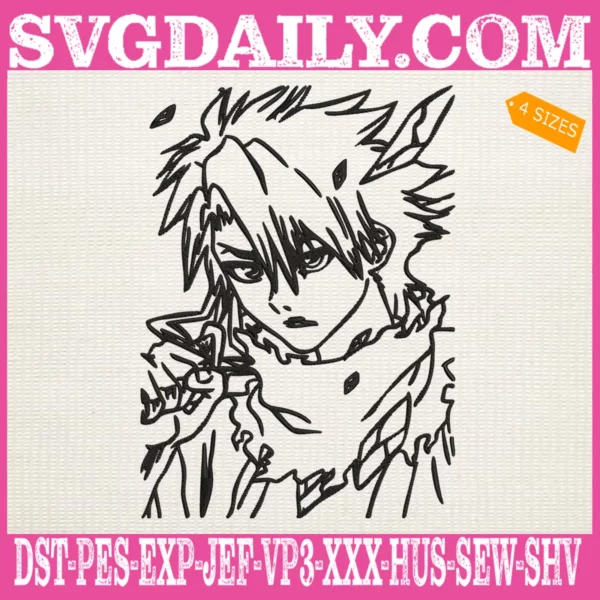 Toshiro Hitsugaya Embroidery Design