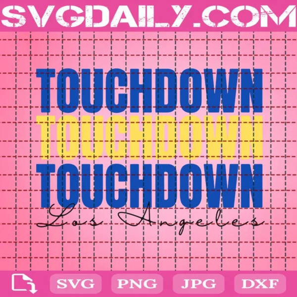Touchdown Los Angeles Svg