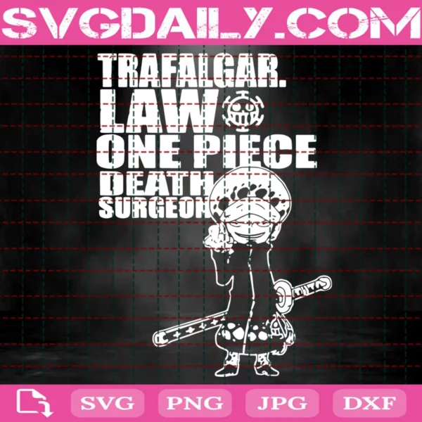 Trafalgar D Law One Piece Death Surgeon Svg