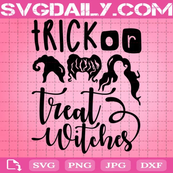 Trick Or Treat Witches Svg