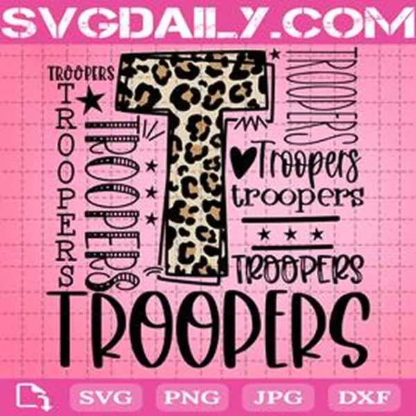 Troopers Svg, Typography Svg